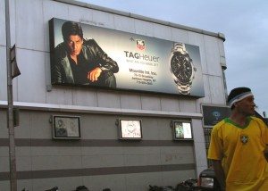 Shah Rukh Khan billboard in Jackson Heights, 74th street, Little India
