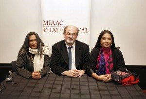 Deepa Mehta, Salman Rushdie and Shabana Azmi at MIAAC Festival