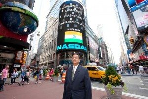 Consul General Prabhu Dayal at NASDAQ
