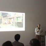 Pepita Seth shows the slides of Guruvayur Temple