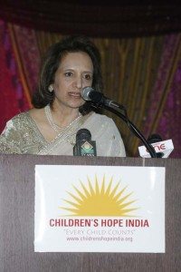 Dr. Dina Pahlajani, president of Children's Hope India