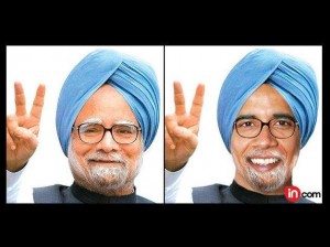 Mirror image? Prime Minister Manmohan Singh