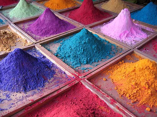 Indian colors Indian Holi colors - one of the cultural rituals coming into America as Indian-Americans re-connect with their culture