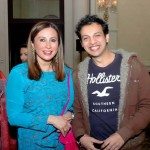 Meera Gandhi with Jamail Shaikh at the Giving back book launch