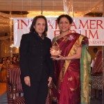 At Indian American Forum's celebration of women's History month, Dina Pahlajani and Satya Pradeep