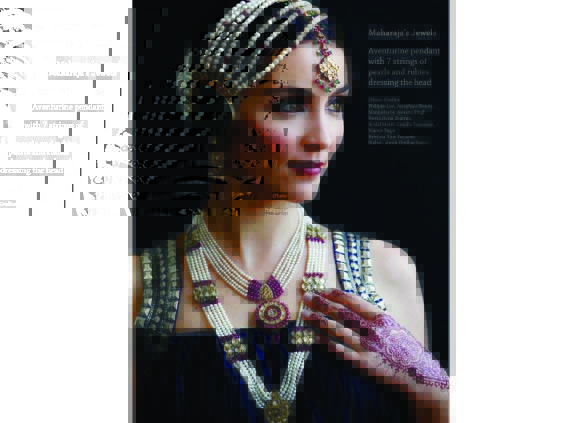 Maharaja of Patiala - Manjusha Jyotsna Singh, grand-daughter of the Maharaja of Patiala, has Manjusha, a line of jewelry inspired by the family jewels.Photo of model wearing the collection.