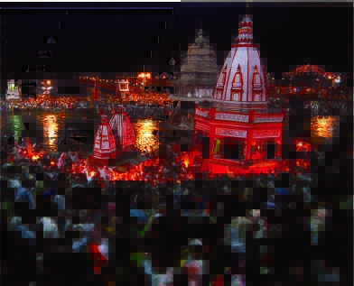 Devotees throng a Hindu temple for the Maha Shivaratri celebration