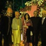 Zoran with his parents and hosts at the Indian wedding