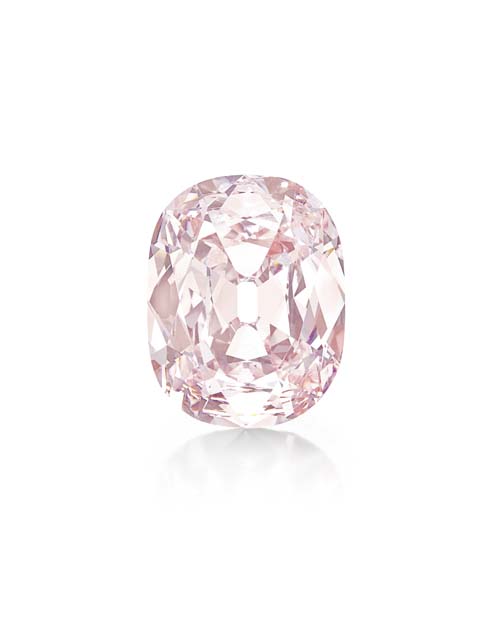 THE PRINCIE DIAMOND  An historic cushion-cut fancy intense pink diamond, weighing approximately 34.65 carats