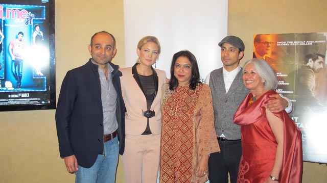 Moshin Hamid, Kate Hudson, Mira Nair, Riz Ahmed & Aroon Shivdasani at the NY opening by IAAC.
