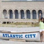Nina Davuluri on the beach in Atlantic City