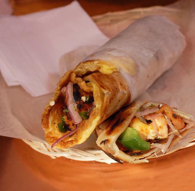 Kati rolls at the Kati Roll Company