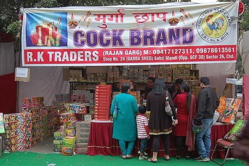 Shopping for Diwali firecrackers