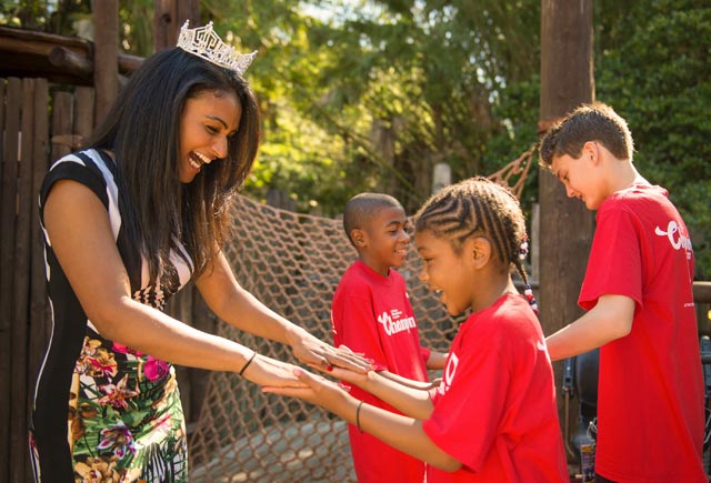 Miss America with Champions of Children's Miracle Network Hospitals at Disney World (Photo: Kent Phillips
