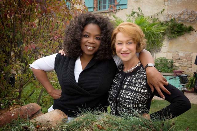 Oprah Winfrey & Helen Mirren (Photo: courtesy FB page - The Hundred Foot Journey.