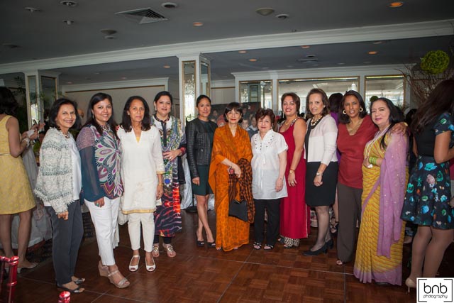 The Board members of CHI with Madhur & Sakina Jaffrey