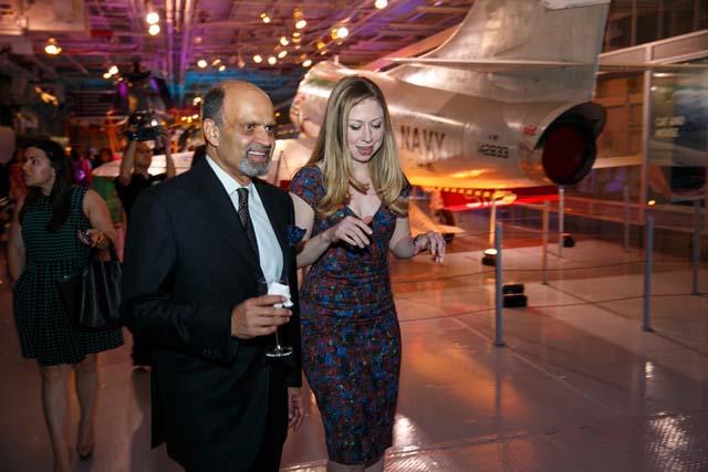 Chelsea Clinton with Dinny Devitre (Executive Chairman, Pratham)
