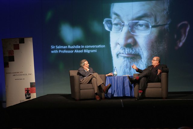 Salman Rushdie in conversation with Akeel Bilgrami