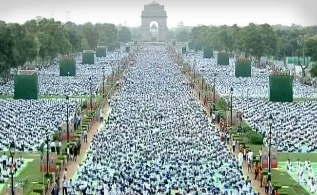 International Yoga Day at Rajpath