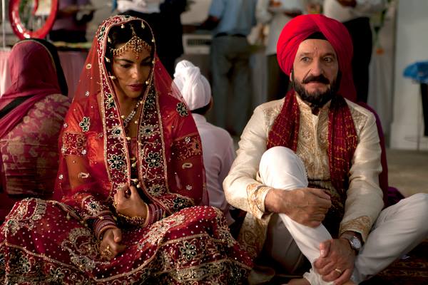 Sarita Choudhury and Ben Kingsley in Learning to Drive