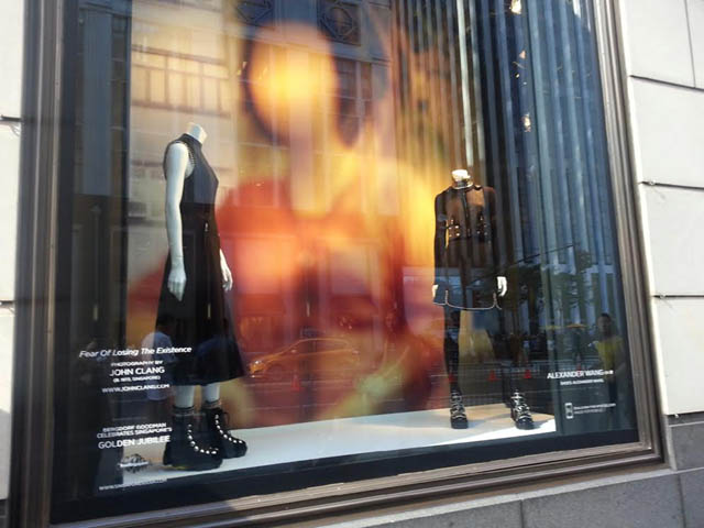 Mannequins in Bergdorf Goodman store window. Photo- Lavina Melwani