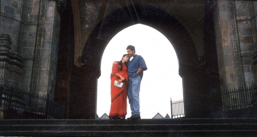 Manisha Koirala (left) and Arvind Swamy (right) in Mani Ratnam's BOMBAY (1995), screening at Museum of the Moving Image as part of a Mani Ratnam tribute, August 1, 2015. Image courtesy of the Office of Mani Ratnam.