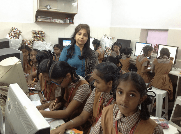 Computer learning for girls at CHI Prayas