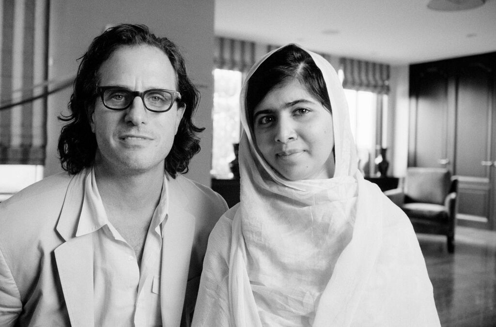 Davis Guggenheim with Malala