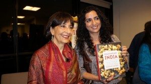 Madhur Jaffrey with fan Sabina Himani