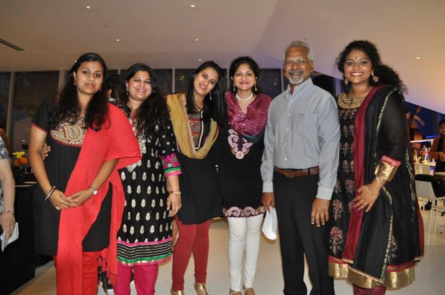 Mani Ratnam with the Navatman vocalists