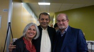 Aroon Shivdasani, Suketu Mehta & Salman Rushdie