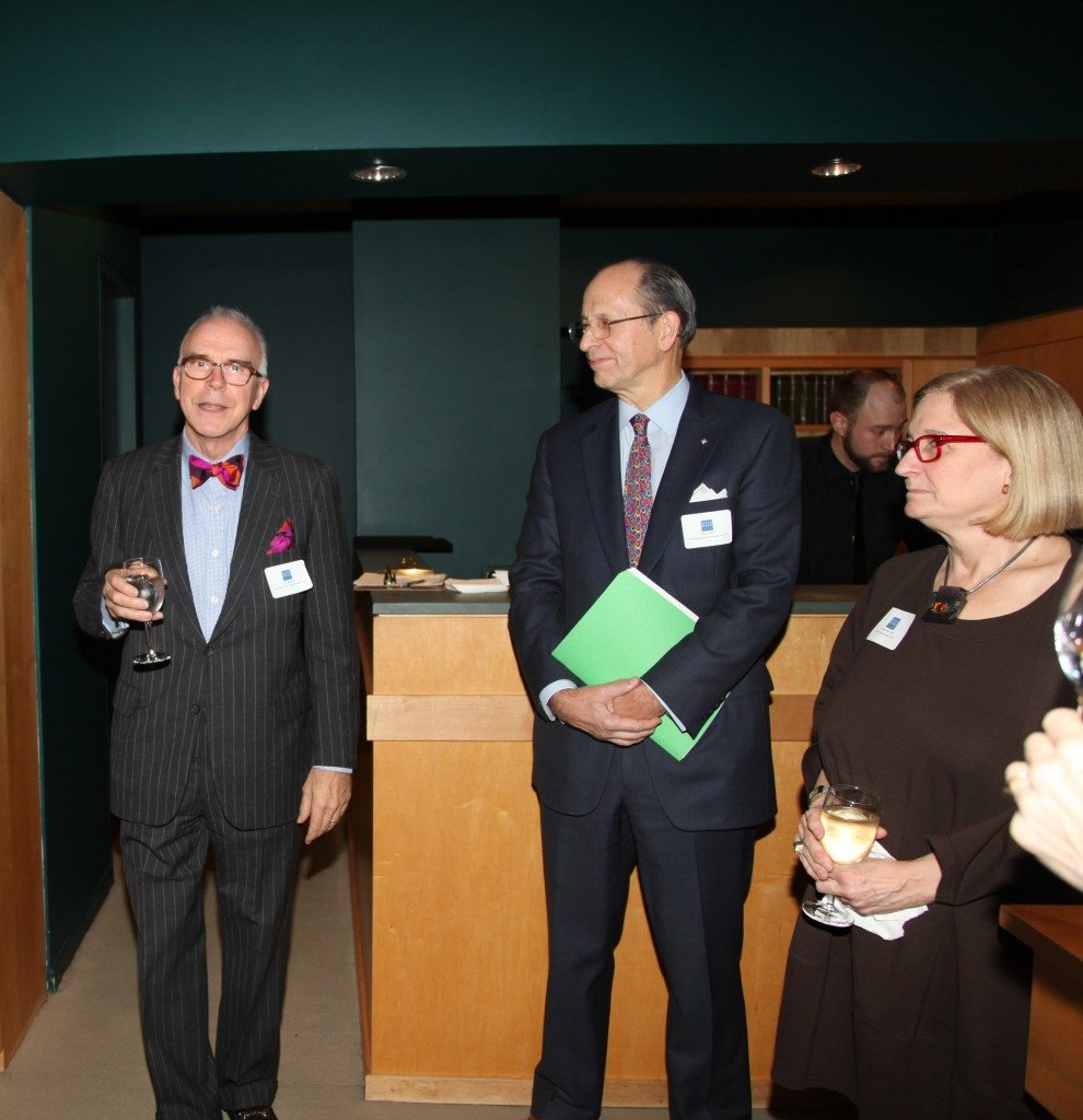 Lark Mason, Chairman of Asia Week New York, Mike Hearn, the Douglas Dillon Chairman at the Metropolitan Museum of Art, Margaret Tao, Executive Director of Asia Week New York.