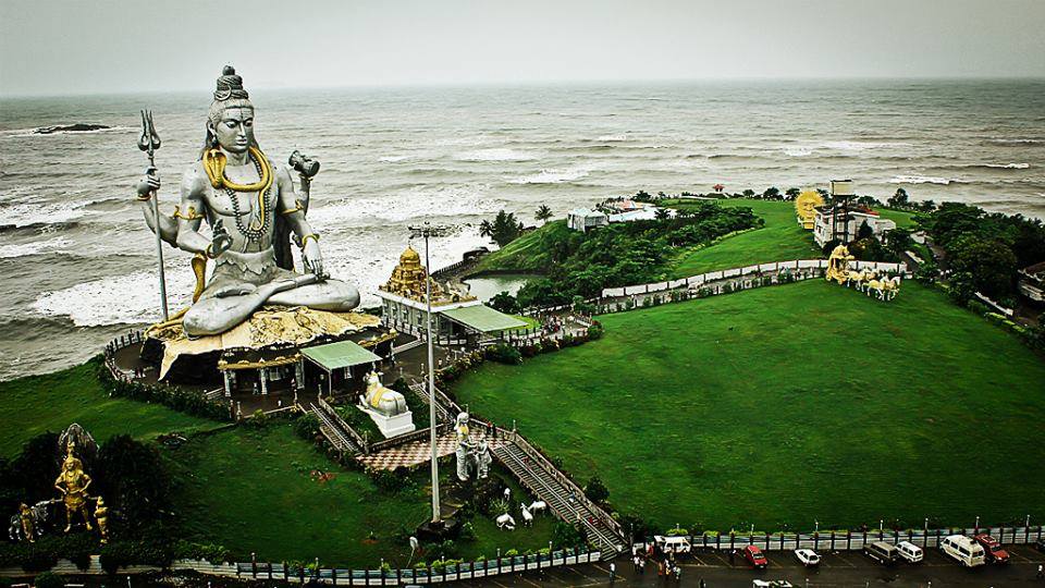 Lord Shiva statue at Murudeshwar in the Bhatkal Taluk of Uttara Kannada district, Karnataka