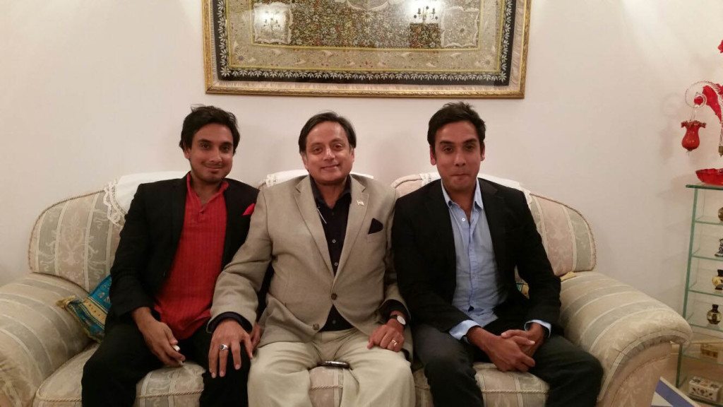 A trio of Tharoors: Kanishk, Shashi and Ishaan