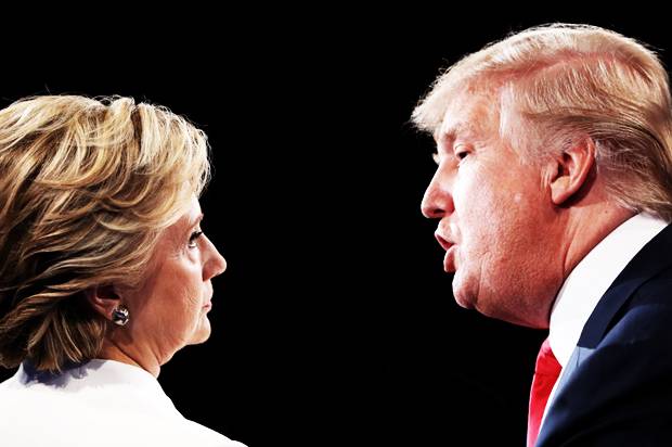 Hillary Clinton; Donald Trump (Credit: Getty/Joe Raedle/Photo montage by Salon)