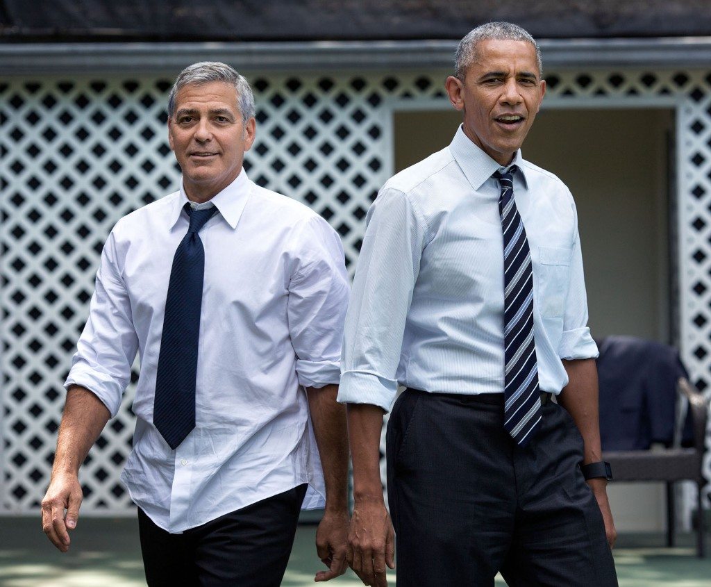 11. Sept. 12, 2016 “After a meeting with actor and human rights activist George Clooney, the President invited him and three of his colleagues to shoot hoops on the White House basketball court. This photo garnered a lot of attention when it was hung on the walls of the West Wing.” (Official White House Photo by Pete Souza)
