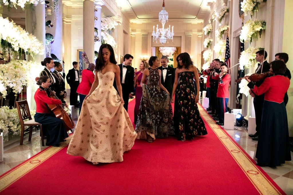 3. March 10, 2016 “What an honor to watch these girls grow up. Malia, foreground, and Sasha were both invited guests for the State Dinner in honor of Prime Minister Justin Trudeau of Canada and Mrs. Sophie Grégoire-Trudeau.” (Official White House Photo by Pete Souza)