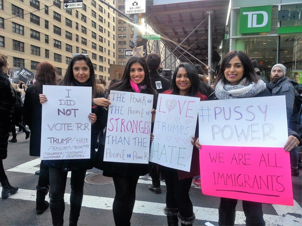 Indian women in the march Photo - Lavina Melwani