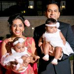 Komal and Jaideep Mulchandani with their twin daughters through surrogacy