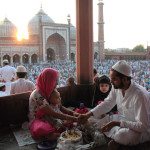Sharing a meal at Eid