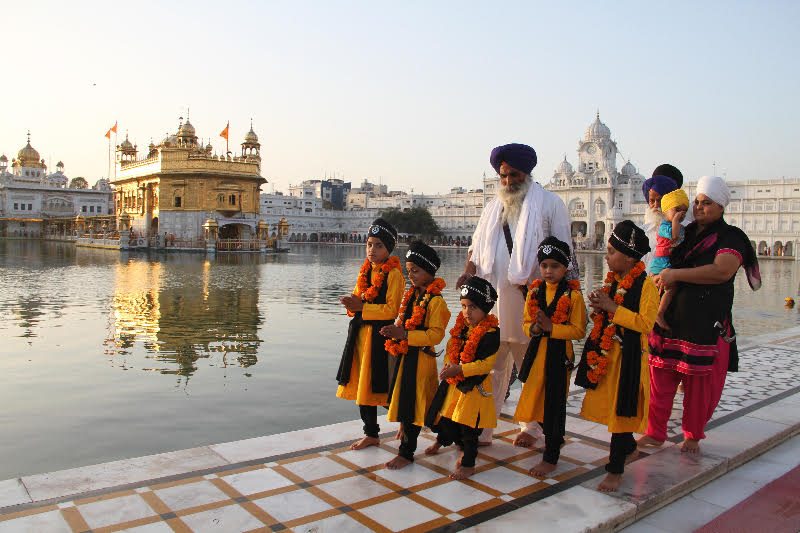 Sikhs at the Golden Temple