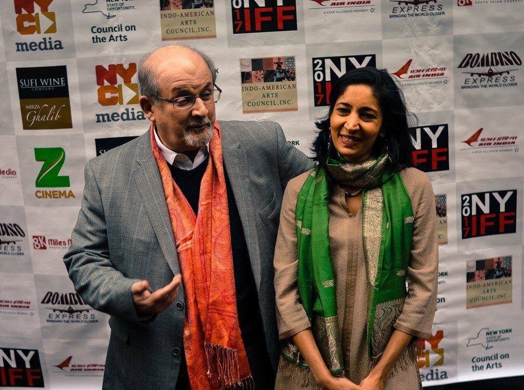 Salman Rushdie with Kiran Desai at NYIFF
