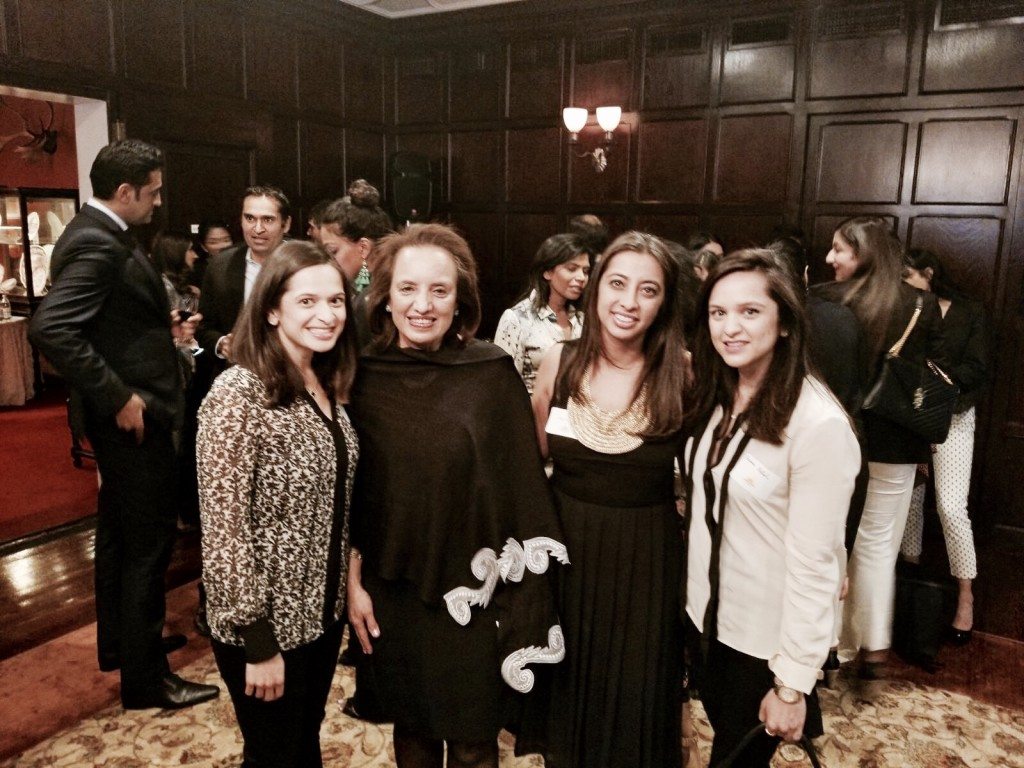 Dina and Puja Pahlajani, center, with CHI supporters