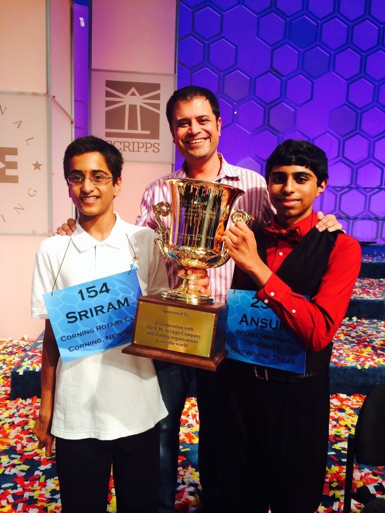 Rahul Walia with Scripps co-champions