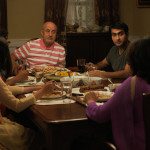 The Nanjiani Family at dinner in 'The Big Sick'