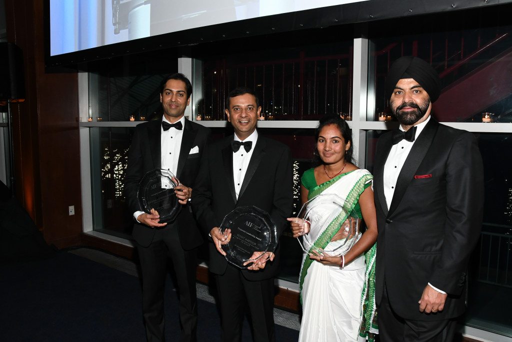 Krishna Veeraraghavan, Rohit Kapoor, Mamta Mahato and Ajay Banga at AIF Gala