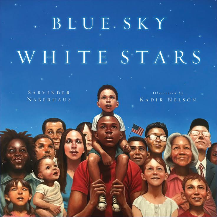 Blue Sky White Stars by Sarvinder Naberhaus