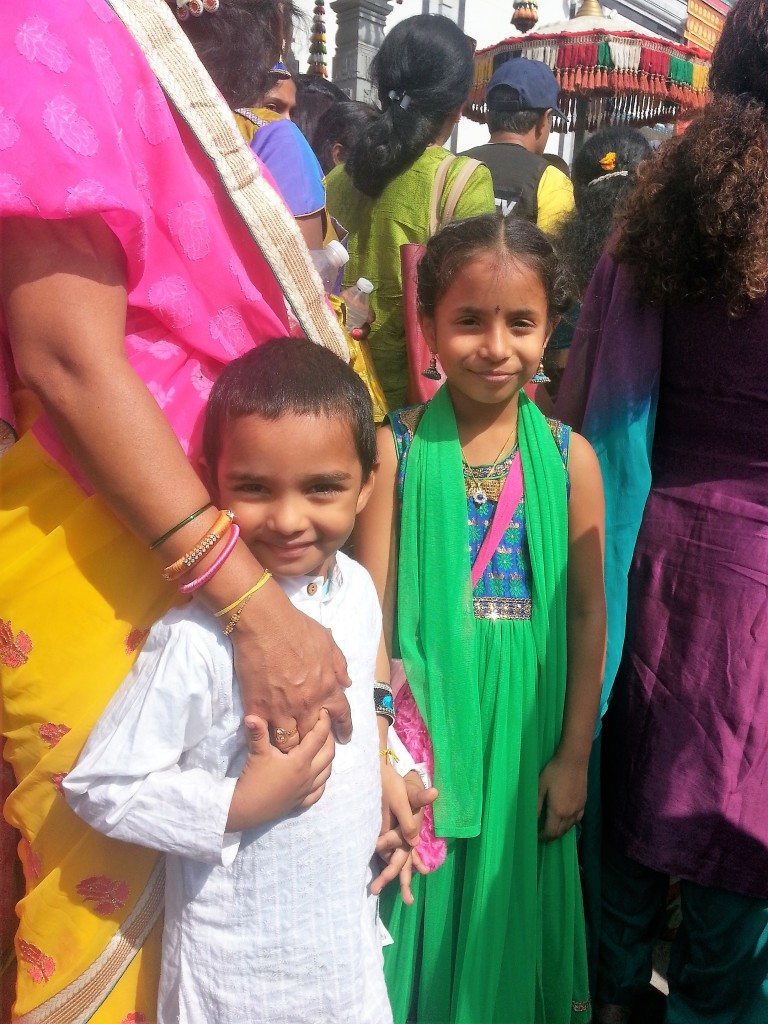 Happiness is mom's hand at the Ganesha Festival - Ganesh Chathurthi