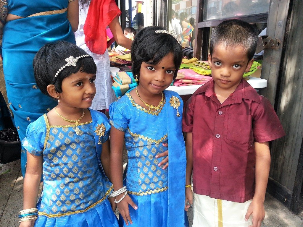 Ganesh Chaturthi - Three siblings at Ganesha's Festival