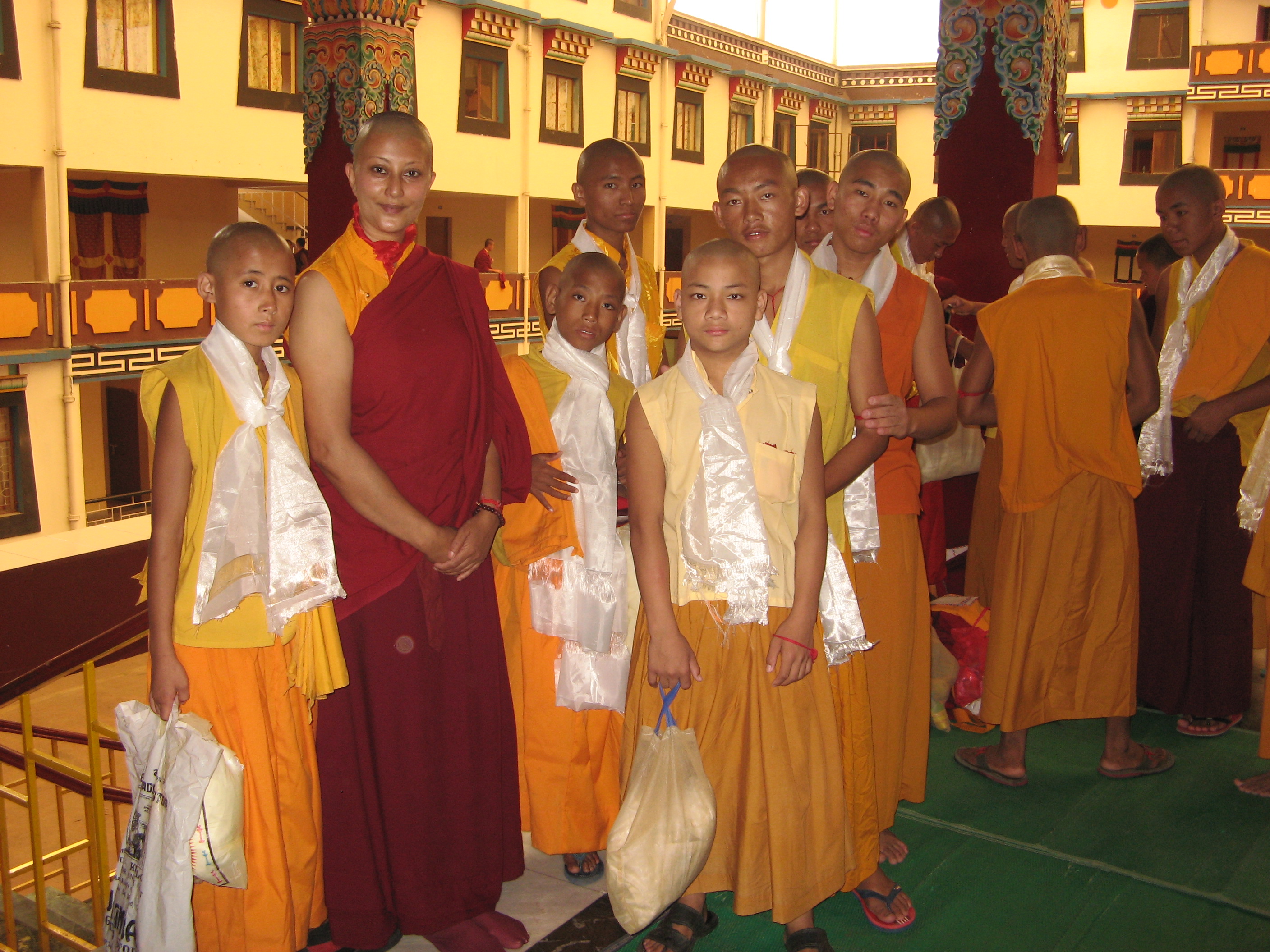 Lama Aria at monastery